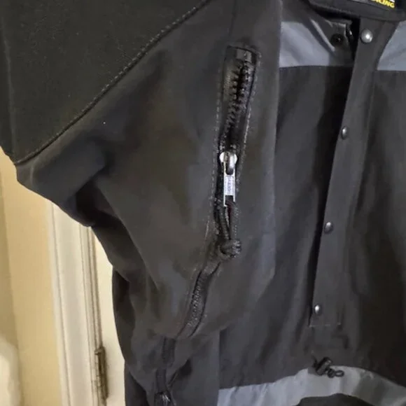 Moose Racing Utility Jacket Anorak Gorpcore Tech Black Gray Dirt Bike/Snowmobile - Picture 8 of 14